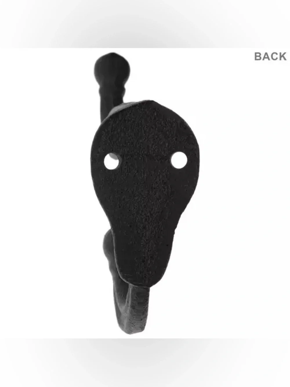 (2) Cast Iron Double Wall Hook